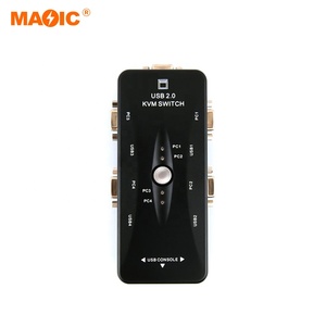 4 Port Usb 2.0 Vga Splitter Kvm Switch Usb 2.0 KVM Switch Vga Switch Box for Laptop Printer Mouse <strong>Keyboard</strong> - Product Image 4