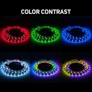 Гибкая Светодиодная 5050 лента Ws2812b IP20/65/67 SMD5050 WS2812B 5 В Светодиодная лента RGBIC Адресуемая 60 светодиодов/м Ws2812b Светодиодная лента - Product Image 5