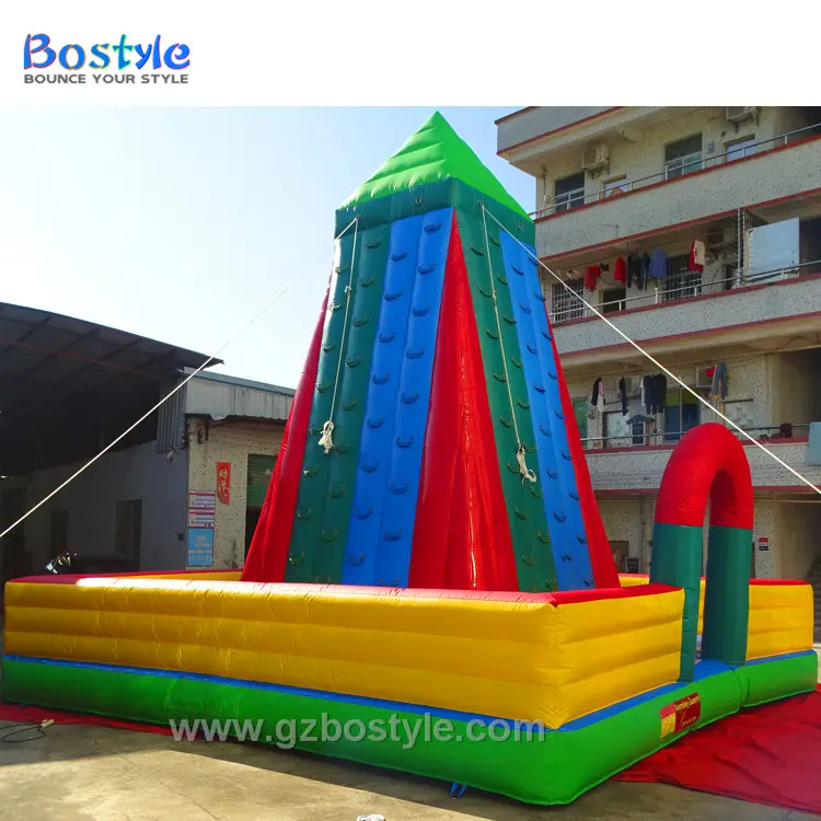 Giant inflatable climbing equipment outdoor commercial inflatable rock climbing for adult and kids