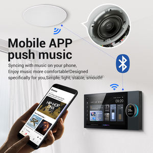 Panel Kontrol pintar 10 inci WiFi multifungsi, sistem musik latar belakang rumah jaringan <span class=keywords><strong>Zigbee</strong></span> Gateway sentuh rumah otomatisasi kehidupan cerdas - Product Image 3