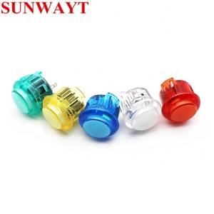 Transparente Sin LED Arcade 30mm / 24mm Pulsadores Reemplazar SANWA OBSN-30 para DIY Raspberry PI MAME PC Arcade Game - Product Image 3