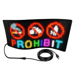 Display a LED flessibile segni a LED programmabili Display a Led a scorrimento a colori tabellone pubblicitario a LED per negozio ad alta luminosità - Product Image 4