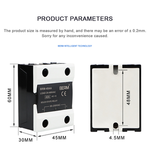 Cao cấp màu đen và trắng đôi bên vỏ sò trạng thái rắn tiếp sức SSR-25AA 40aa 10aa giai đoạn duy nhất tiếp sức SSR - Product Image 2