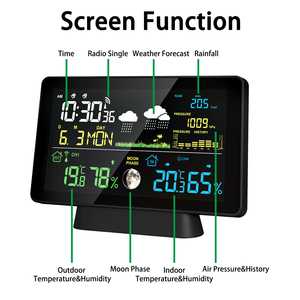 Weather Station with Outdoor <strong>Sensor</strong> Internet Wireless Remote Monitoring <strong>System</strong> Color <strong>Display</strong> with Rain Gauge - Product Image 2