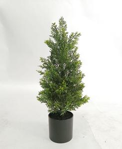 New Pine and <strong>Cypress</strong> Tree Feel Glue Simulation Green Plant Pot 40cm 60cm Christmas <strong>Cypress</strong> Tree-149 - Product Image 5