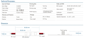 Sensore tattile E1-C Dimming a molla sensore Touch Switch 1 changle Led Dimmer Controller per luci LED a singolo colore