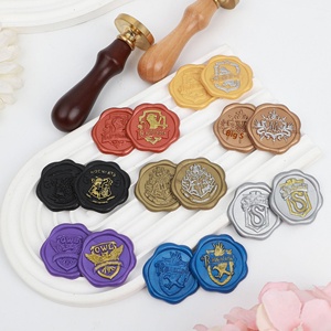 Thiết Kế Logo Phong Bì Thư Mời Sáp Nhãn Dán Dập Nổi Nhựa Trang Trí Sơn Con Dấu Colorizing Sáp Nhãn - Product Image 4