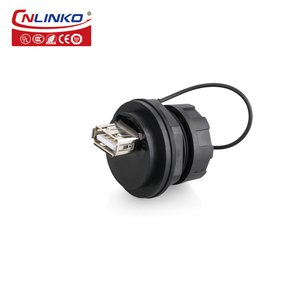 Cnlinko ตัวเชื่อมต่อ2.0 4Pin Ip68กลางแจ้งความเร็วสูงตัวเมีย USB 2.0ซ็อกเก็ตสายชนิด USB กันน้ำ - Product Image 4
