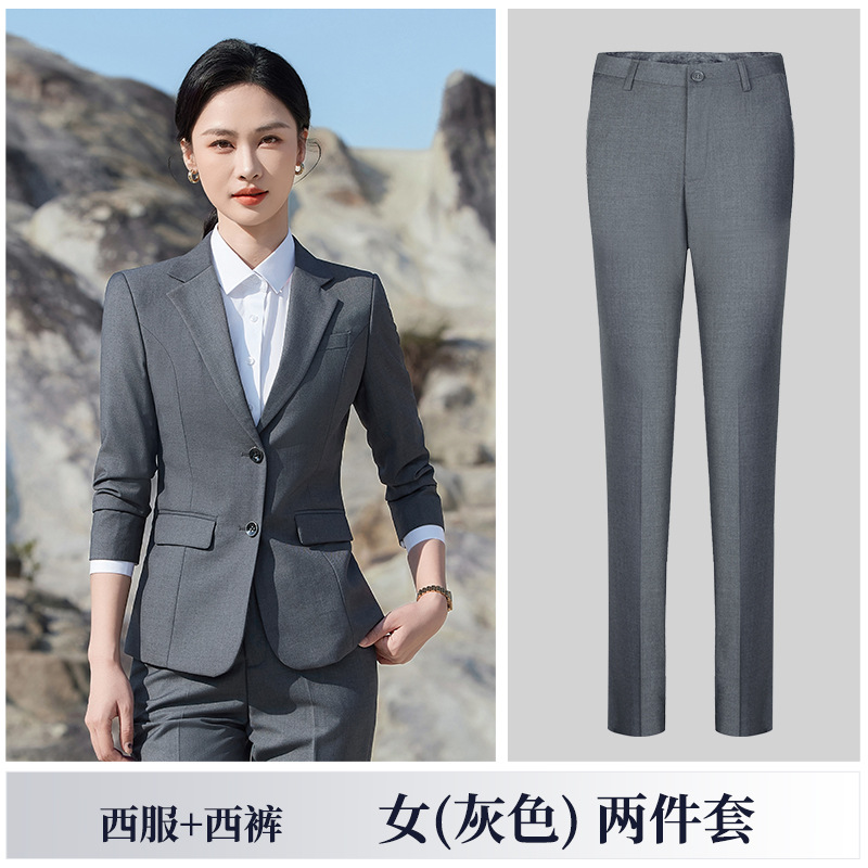 Women's gray suit pants