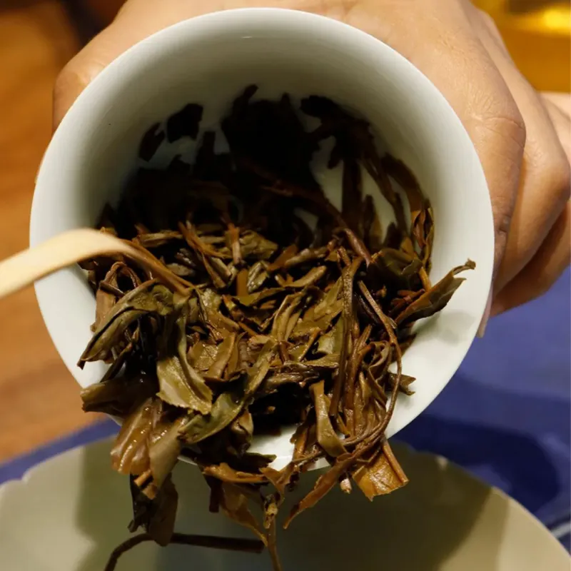 युन्नान बड़े पत्ते वाली प्रजाति उच्च दबाव किण्वन प्रक्रिया स्वस्थ जैविक हरी चाय