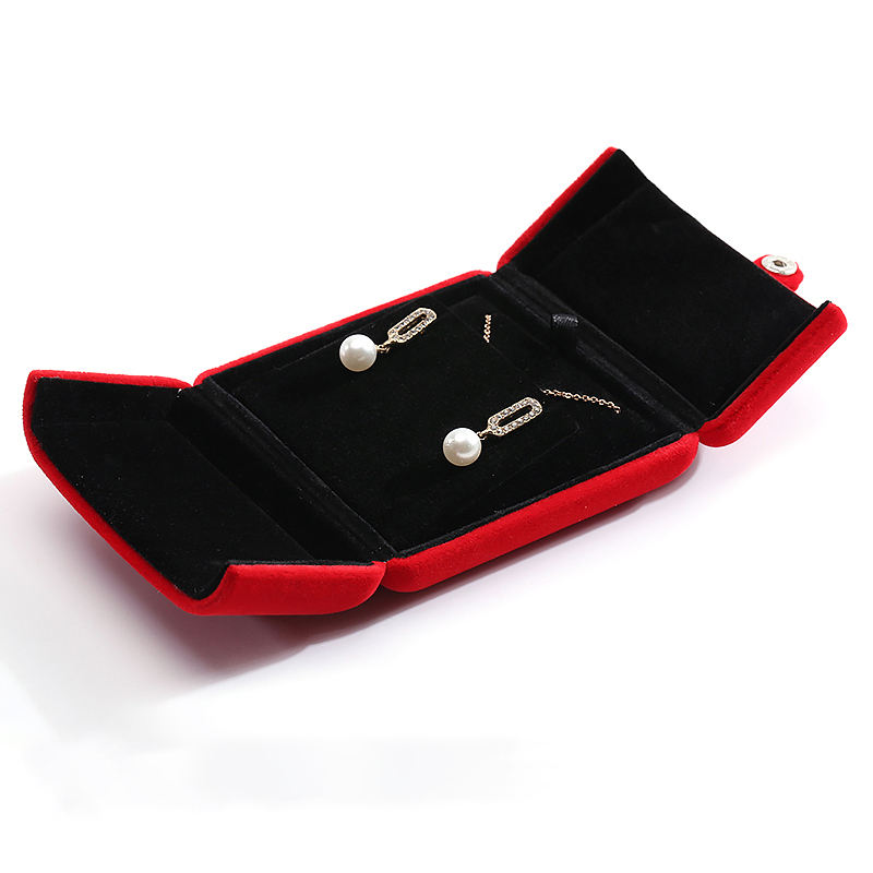 D007 Pendentif/Boucle d'oreille boîte-L-Rouge