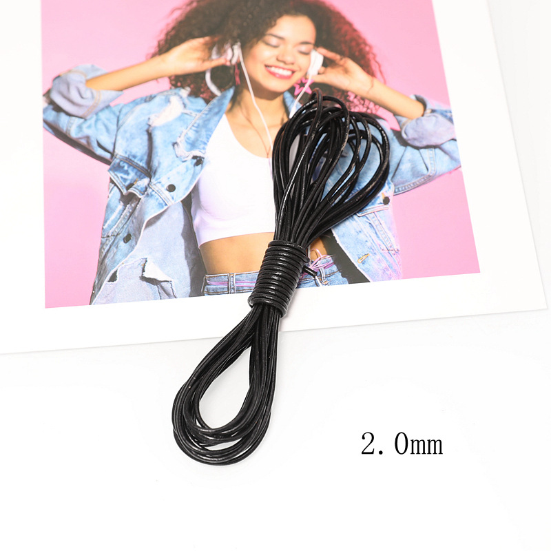 Black, 2.0mm, 5 meters