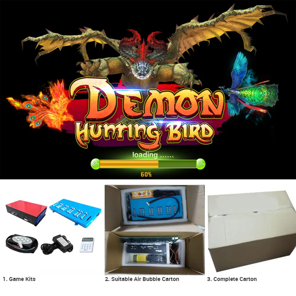 Commercio all'ingrosso popolare Demon Hunting Bird fish table machine fish game board per fish hunter arcade game machine