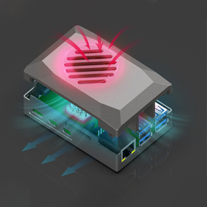 PWM Fan Cooling <strong>Case</strong> for <strong>Raspberry</strong> <strong>Pi</strong> 5 Includes Board in Package