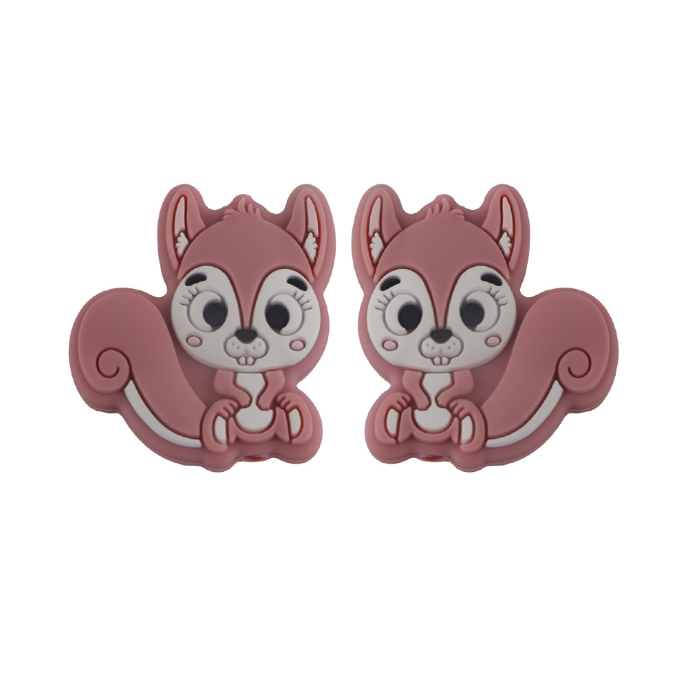 Squirrel Focal bead Blush SA124