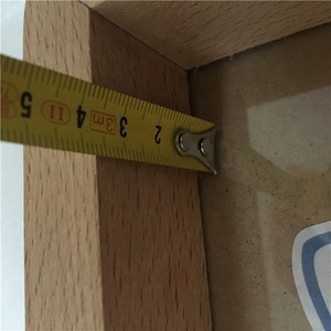 הבציר שולחן עץ מסגרת תמונה דיגיטלית מסגרת עץ מרופדת לוח תמונה דיגיטלית מסגרת צל עם וו לעמוד על קיר משטח