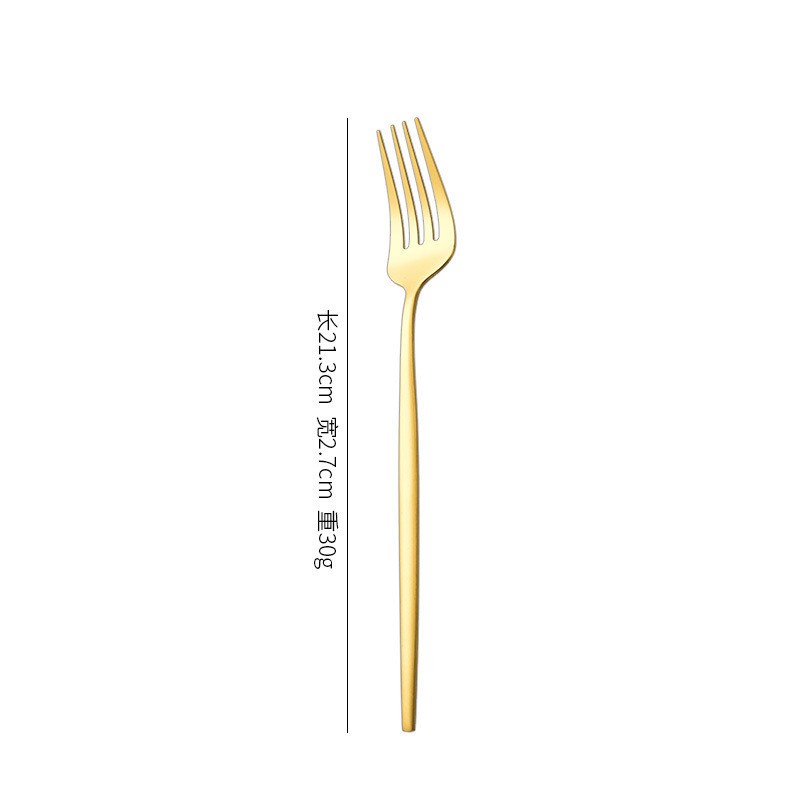 Golden dinner fork