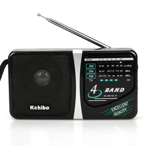 Ucuz dsp FM AM SW 4 bant mini taşınabilir radyo ile TV ses - Product Image 1