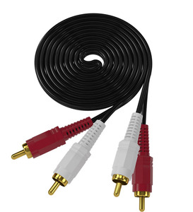 สายสัญญาณเสียงสองต่อสองตัว2RCA,สายต่อหัวบัวคู่สาย AV เครื่องเสียงคอมพิวเตอร์สายต่อขยายโรงงาน - Product Image 1