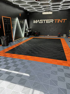 Mô-đun đầy màu sắc lồng vào nhau gạch lát sàn nhà để xe Nhựa công nghiệp thảm sàn cho xe chi tiết cửa hàng hội thảo - Product Image 2