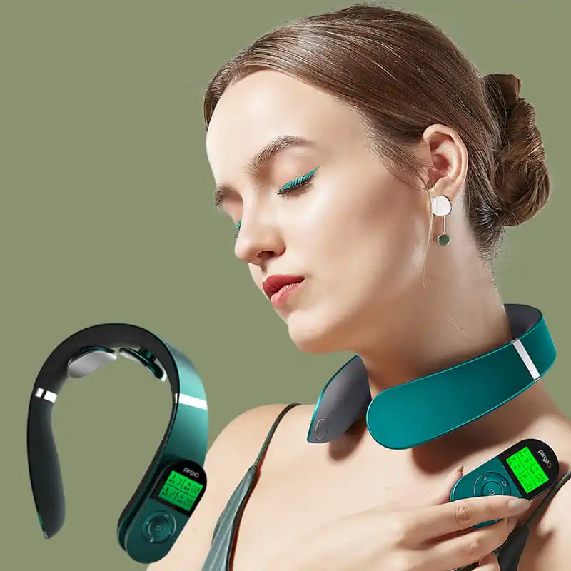 Appareil de massage cervical sans fil à chauffage infrarouge portable et intelligent