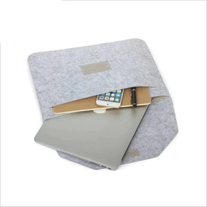 Recycle Light Weight Laptop Cover <strong>case</strong> Bag Felt Envelope <strong>Computer</strong> Sleeve Bag with Button Custom logo - Product Image 5