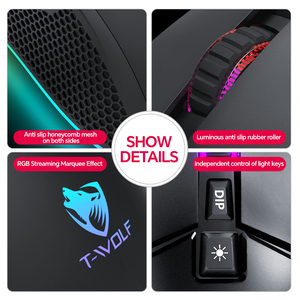 Programmazione Macro con Mouse da gioco a 7 tasti 13 modalità di luce RGB 7200dpi Mouse da gioco per Computer - Product Image 6