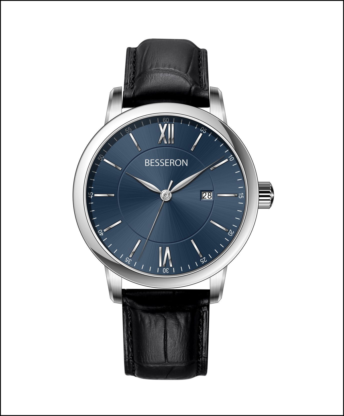 montre en cuir simple 08