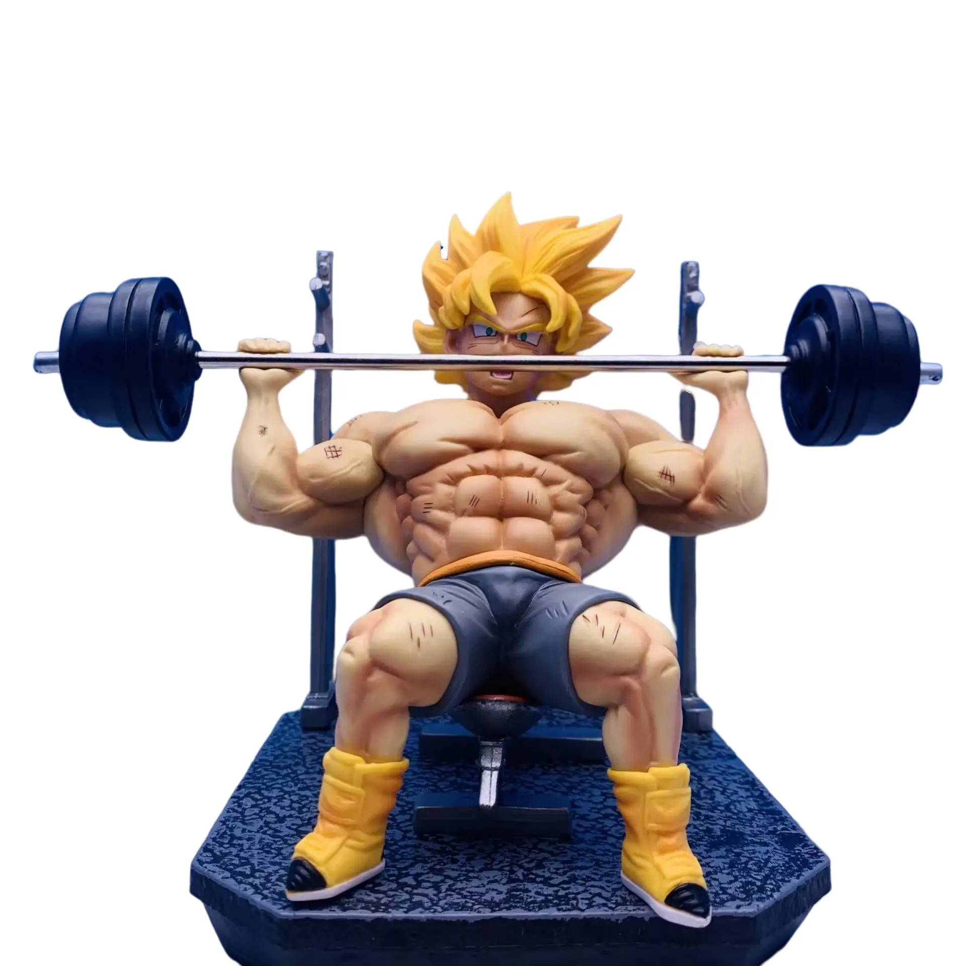 Anime Dragon Balls Trunks Fitness Lift Forte Muscle Coleção Modelo Brinquedos Figura De Ação Estatueta