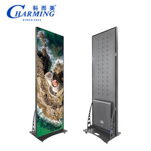 Indoor Welcome LED Poster 640mm*1920mm Rectangle <strong>Lighting</strong> Box with Aluminum Frame Acrylic and <strong>GOB</strong> Screen - Product Image 1
