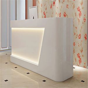 Nhà Máy Giá Khách Sạn Công Ty Nội Thất Quầy Lễ Tân Nhân Viên Thu Ngân Led Bàn Tiếp Tân Cho Salon Bar Thanh Toán Truy Cập * - Product Image 2