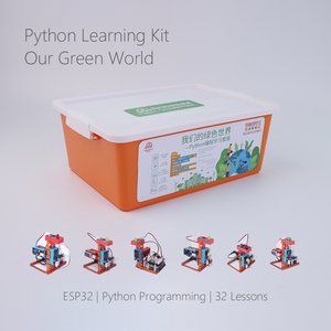 Mechanical Open Source WeeeMake Our Green World Python Kit de aprendizaje Juguete de ciencia para niños Robot de programación de control remoto - Product Image 3