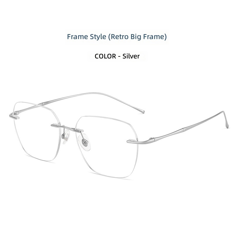 Silver-titanium frame-a-shaped