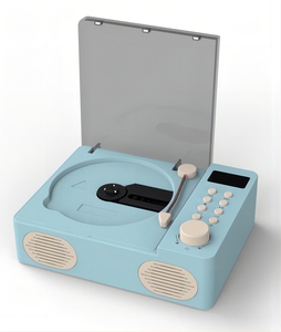 Reproductor de CD portátil con Bluetooth Reproductor de CD de escritorio Radio FM Pantalla LCD Tocadiscos - Product Image 1