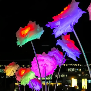 Large Colorful Landscape <strong>Lights</strong> Led Modeling <strong>Lights</strong> Led Luminous Flower Lamp Outdoor Smart Lotus Flower Lighting - Product Image 2