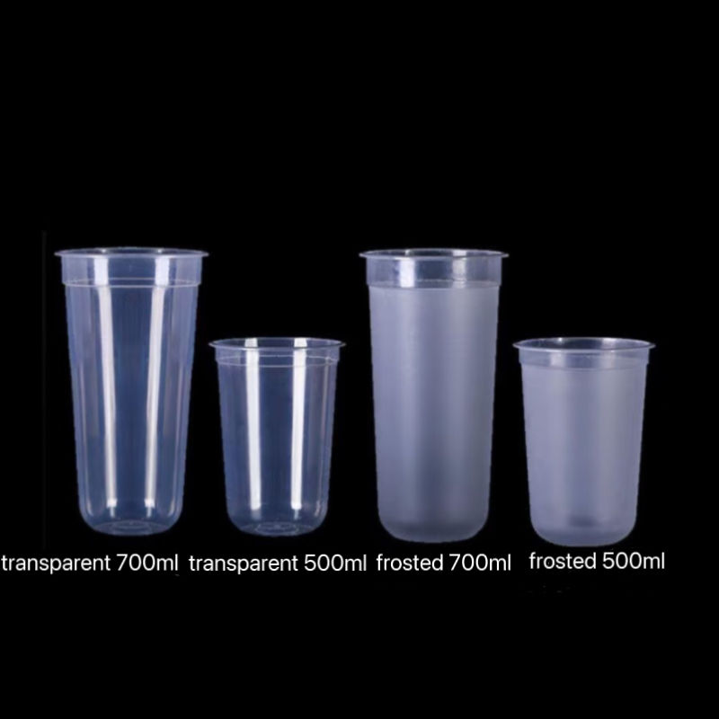 Gobelet en U transparent/dépoli 500 ml/700 ml