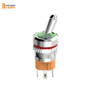 Lanboo 16nz2 16 Mét 24V/220V tùy chọn 15A cao hiện tại Kim Loại chuyển đổi nút chuyển đổi với LED vòng ánh sáng glow1no1nc/2NO 2/3 vị trí - Product Image 3