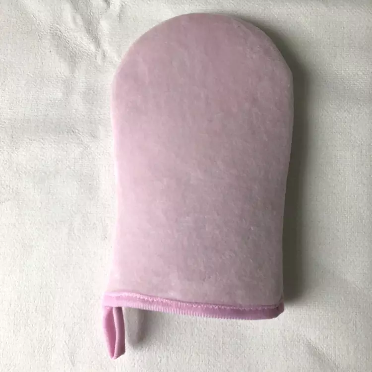 Grand gant rose