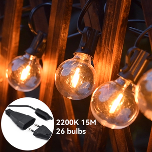 110V/220V Outdoor Lichterketten LED G40 Festoon Fairy Patio Girlande Lampe Hochzeit Straße Camping Garten Party Dekoration Lichter
