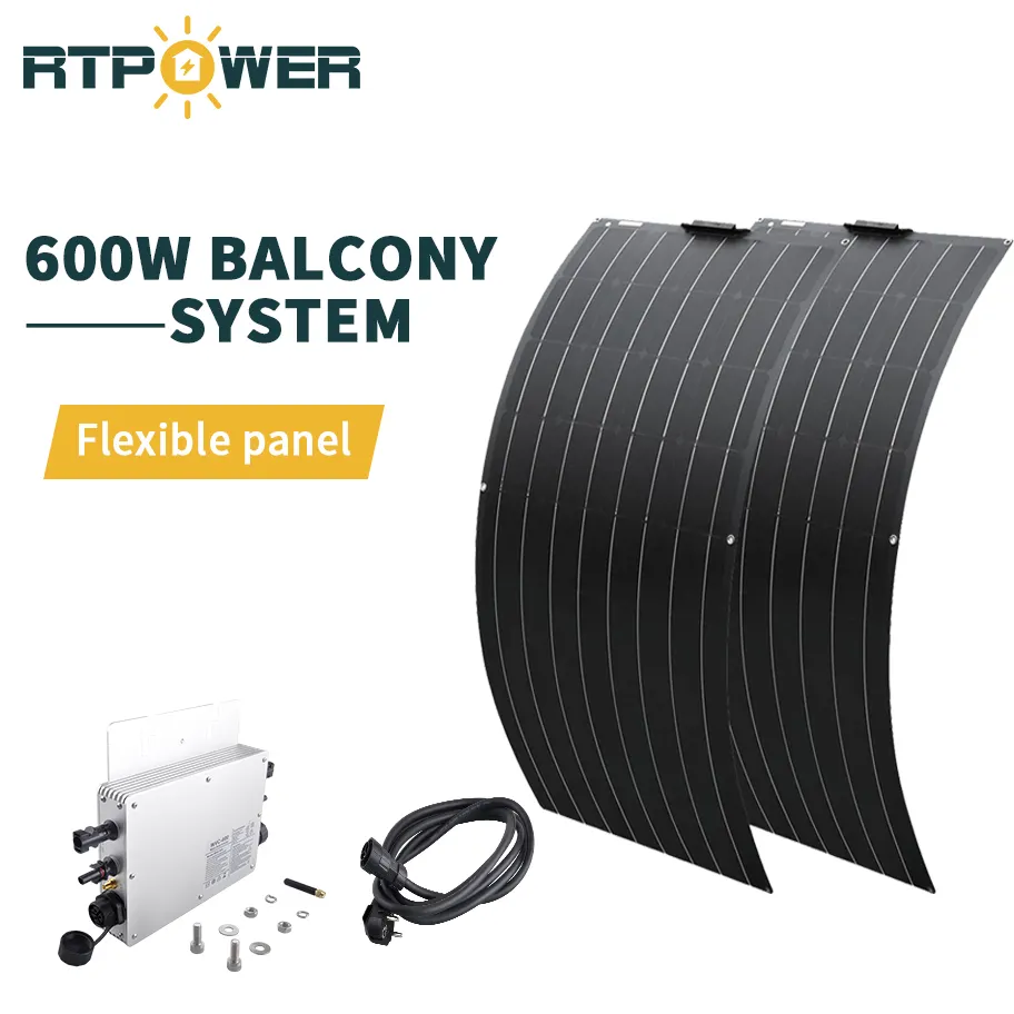 Балкон солнечная система батарея балкона система хранения батареи с солнечными панелями солнечная система для балкона Гибкая панель