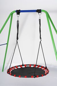 Outdoor Round <strong>Spider</strong> Web Tree Swing <strong>Net</strong> Swing Platform Rope Swing Set for Kids Adult