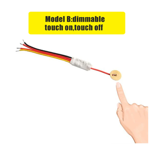 Atenuador LED 5V12V 24V interruptor de control de sensor táctil control de botón función de memoria dual tira LED gabinete de pared de cama atenuación continua - Product Image 6
