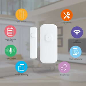 Sensor de ventana magnético inteligente con Wifi, Sensor de contacto de seguridad para el hogar, compatible con aplicación Tuya, Monitor móvil - Product Image 2