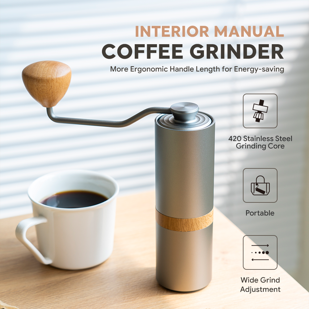 Manual Coffee Grinder I 420 stainless steel 7 core Burr