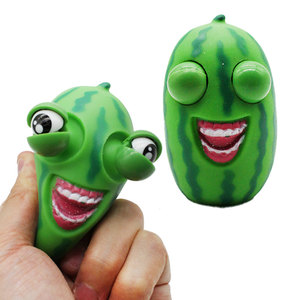 ของเล่นพีวีซีรูปการ์ตูนแตงโมคลายเครียดสำหรับทุกเพศสาวของเล่นบีบตาป๊อปอายุ5-7ปีบรรเทาความวิตกกังวลโดยมีกล่องที่น่าตื่นตาตื่นใจ - Product Image 1