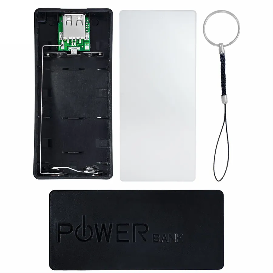 2X18650 USB Power Bank Case Kit 18650 Battery Charger DIY Box Shell Kit Black For Smart Phone MP3 Electronic Mobile Charging