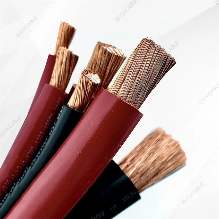 Factory Supply Welding Cable Copper 1/0 2/0 3/0 4/0 AWG Welding Lead Cable for Welding Machine
