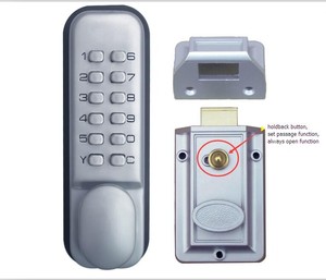 Mechanische 60mm Backset Code Lock Drücken Sie die Schlüssel nummer Zylinder Produkt - Product Image 6
