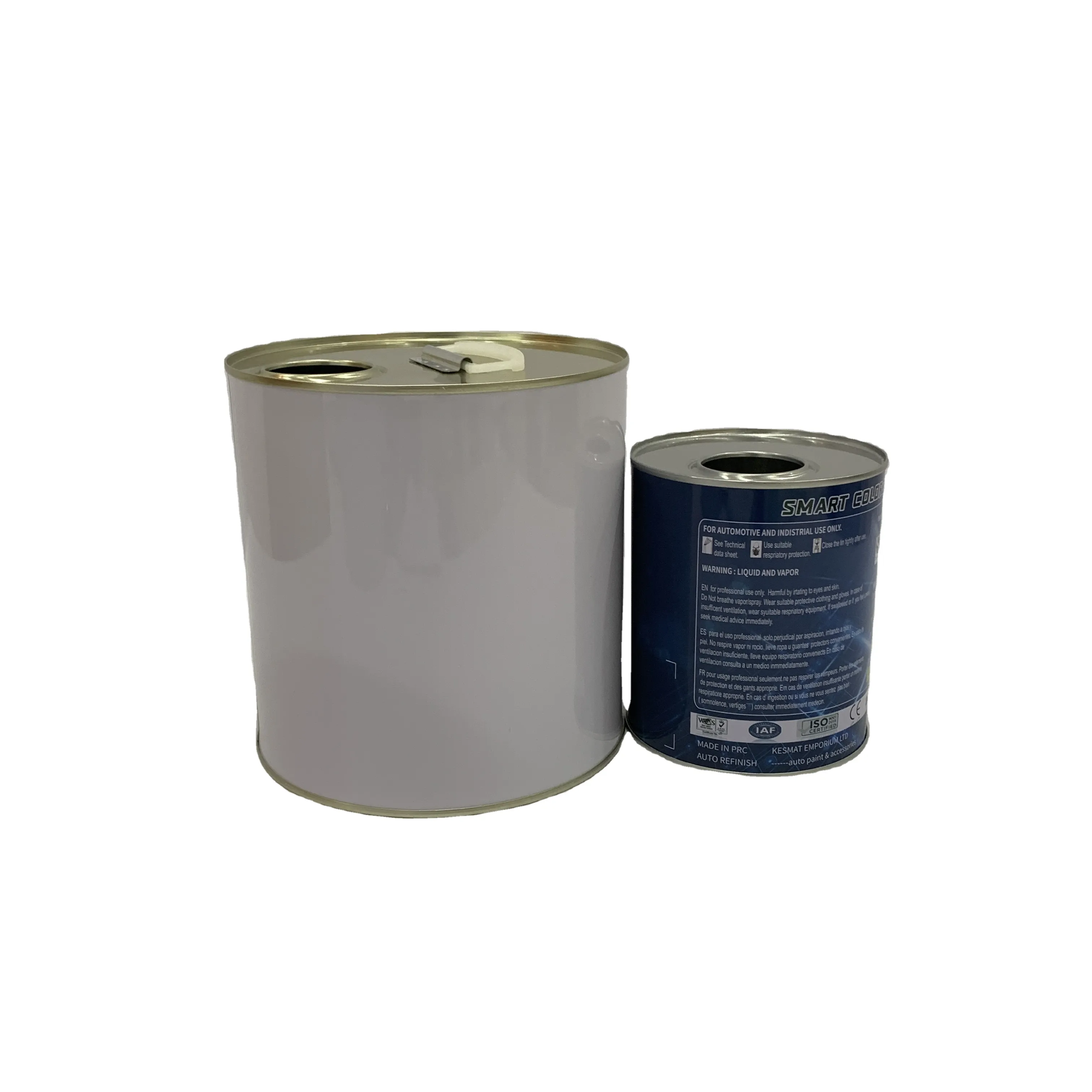 パーソナライズされた1L & 3L金属缶化学包装用の空の円筒形塗料缶