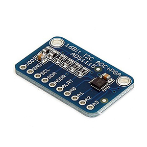 ADS1115 16-Bit-I2C-Modul Präzisions-ADC 4-Kanal-Entwicklungsplatine Pro Gain-Verstärker 2,0 V bis 5,5 V für Arduino